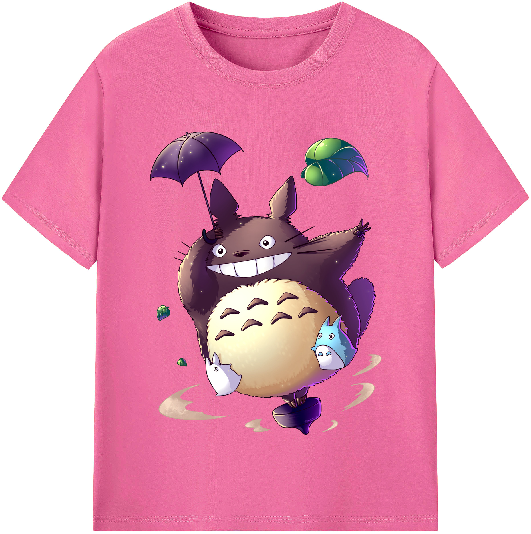 （画像用） となりのトトロ 草壁メイ 草壁サツキ My Neighbor Totoro Satsuki Kusakabe Mei Kusakabe レディースカジュアルプリントTシャツ（綿100％）